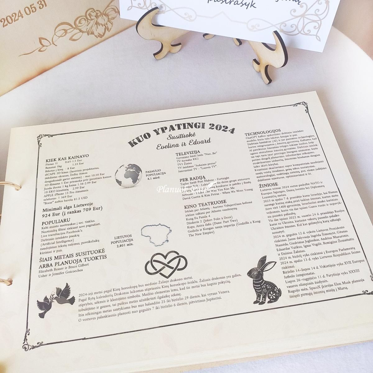 Vestuvių palinkėjimų knyga Žydinti širdis