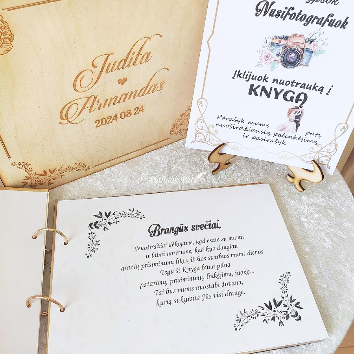 Vestuvinis palinkėjimų albumas Bijūnų laimė