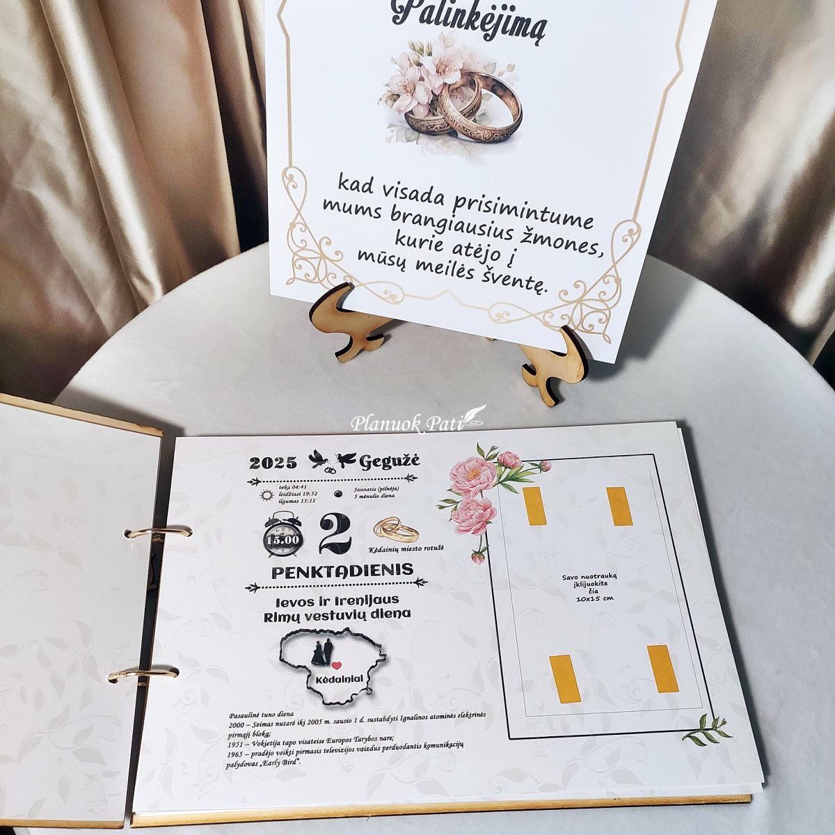 Vestuvinis palinkėjimų albumas Bijūnų laimė