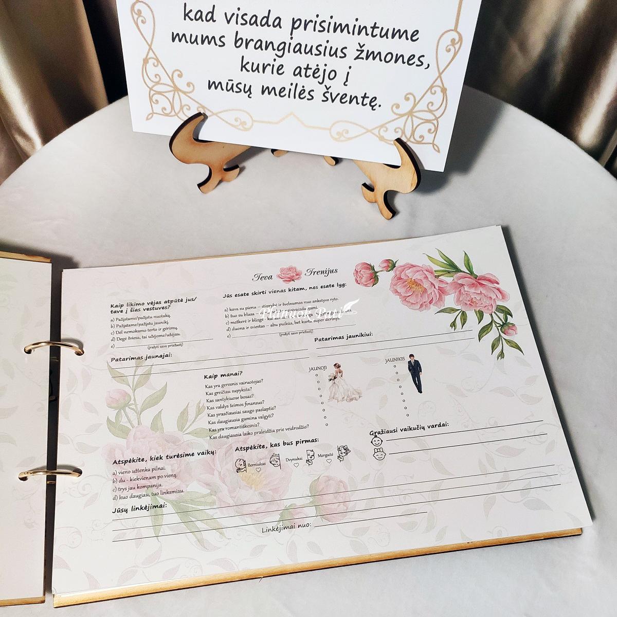 Vestuvinis palinkėjimų albumas Bijūnų laimė