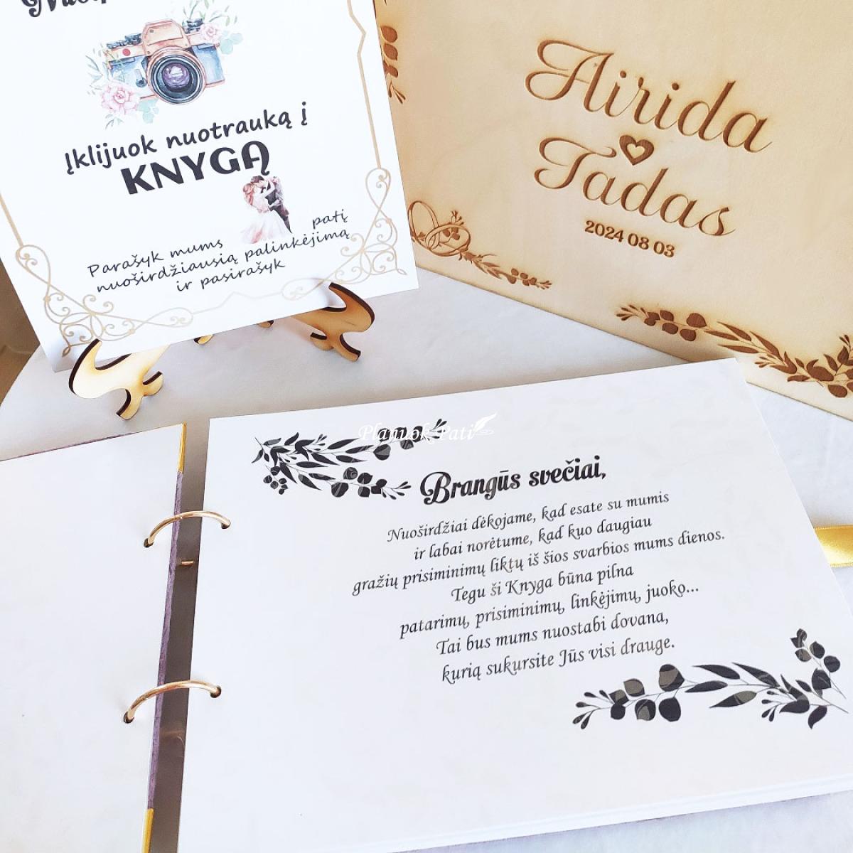 Svečių palinkėjimų knyga Meilės Žvilgsnis