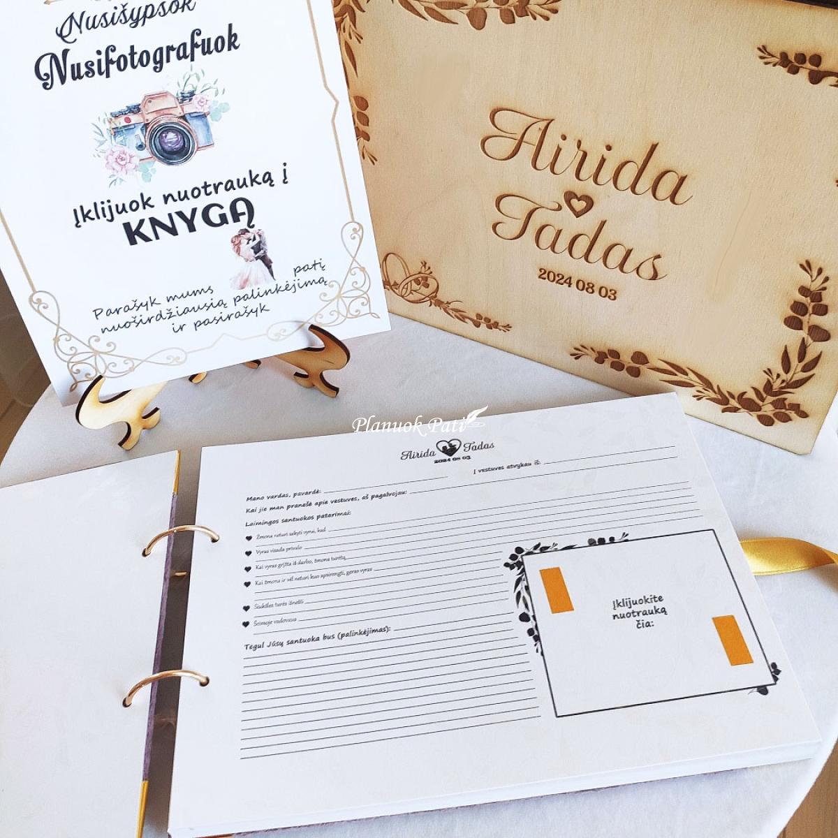 Svečių palinkėjimų knyga Meilės Žvilgsnis