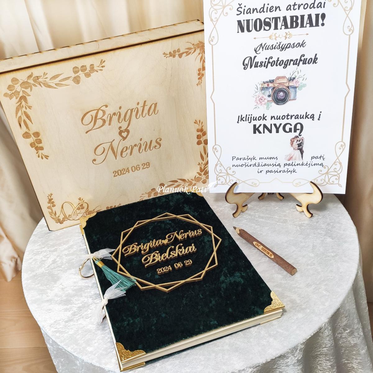 Vestuvių palinkėjimų knyga Deimantas