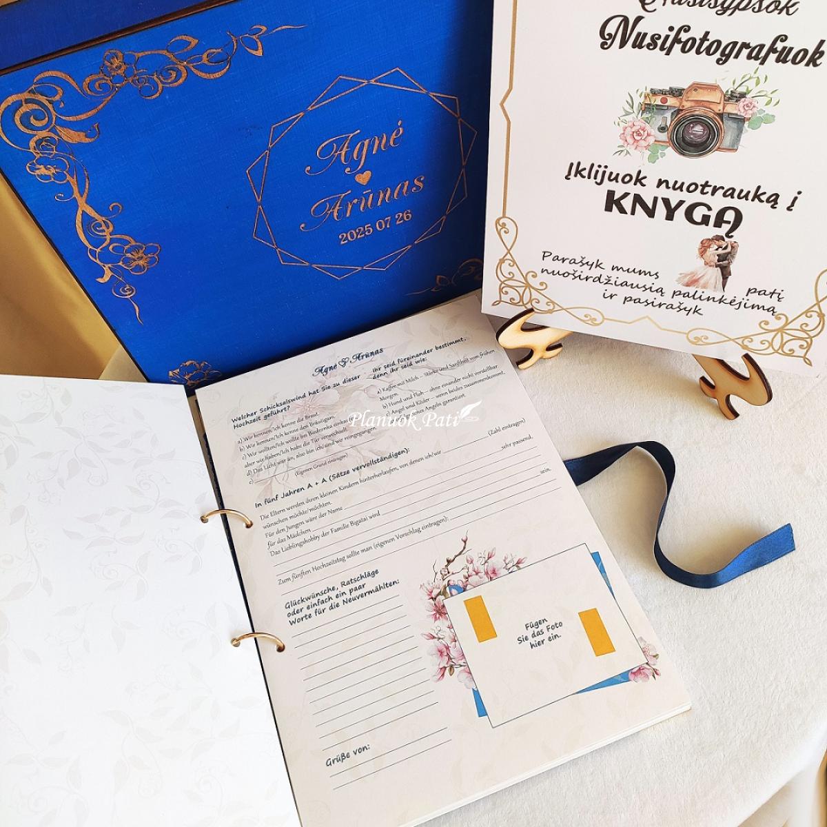 Vestuvių palinkėjimų knyga Deimantas