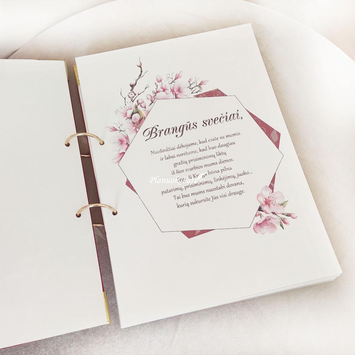 Vestuvių palinkėjimų knyga Deimantas