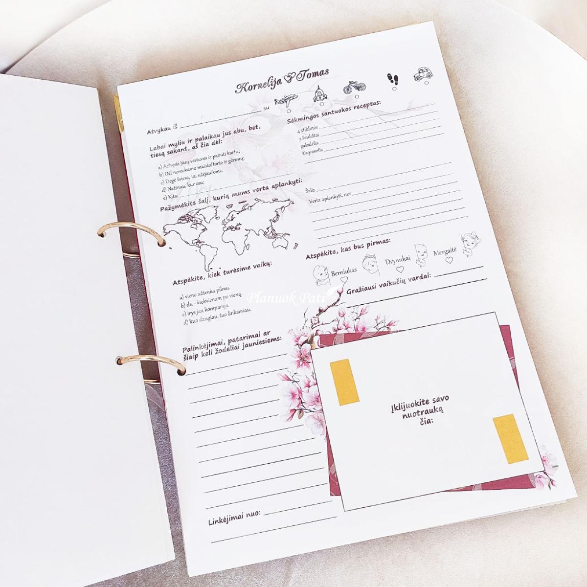 Vestuvių palinkėjimų knyga Deimantas