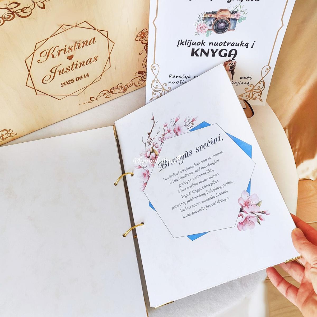 Vestuvių palinkėjimų knyga Deimantas