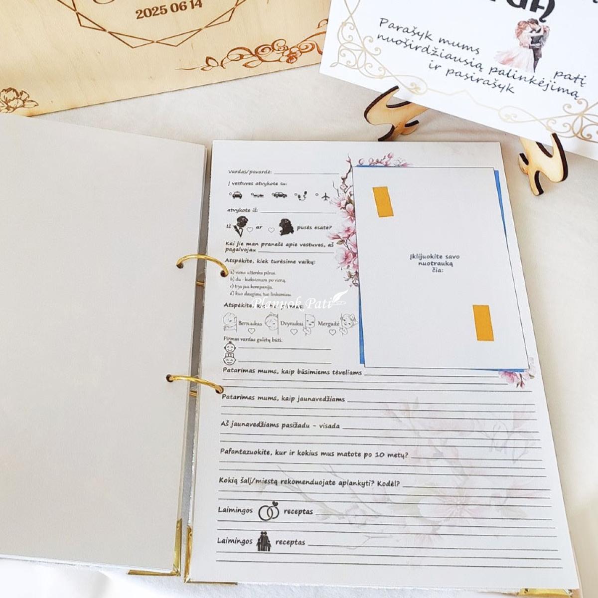 Vestuvių palinkėjimų knyga Deimantas