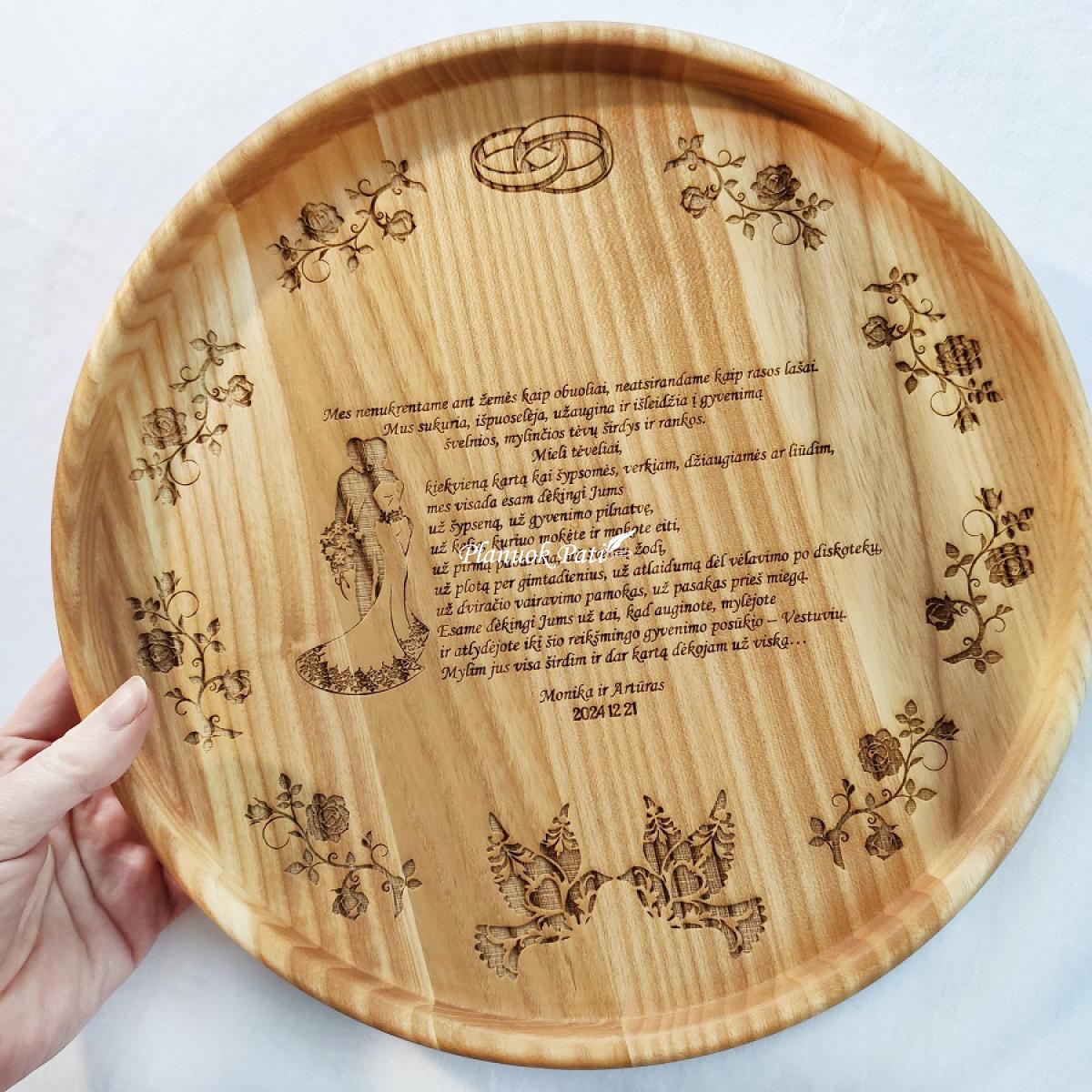 Tėveliams simbolinis padėklas