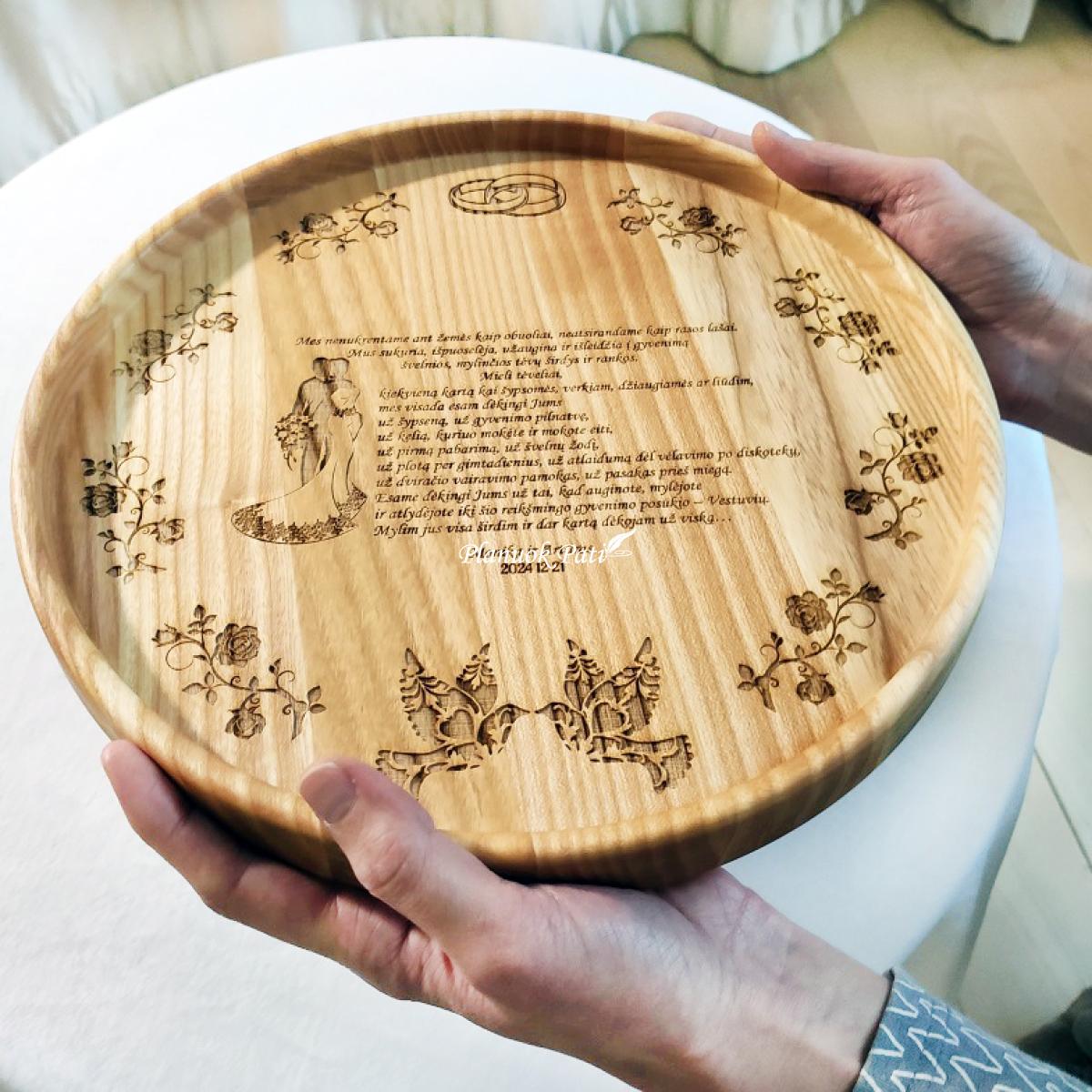 Tėveliams simbolinis padėklas