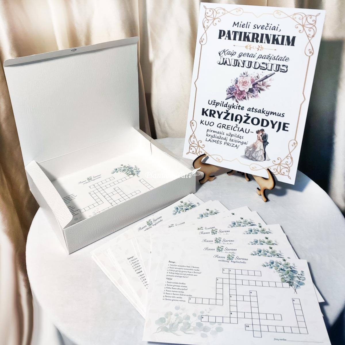 Vestuvių kryžiažodis