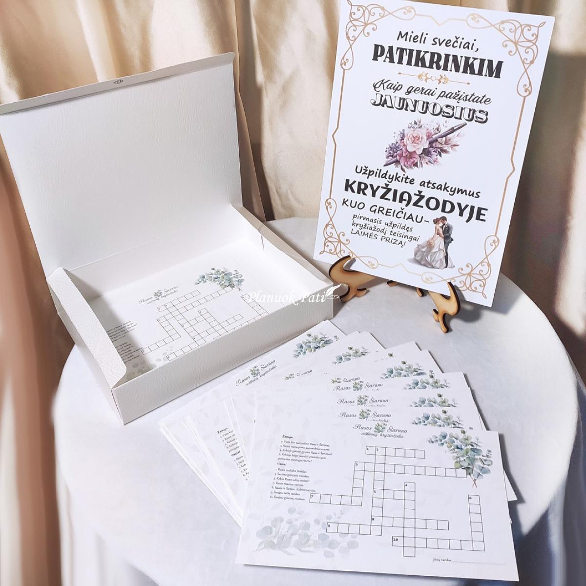 Vestuvių kryžiažodis