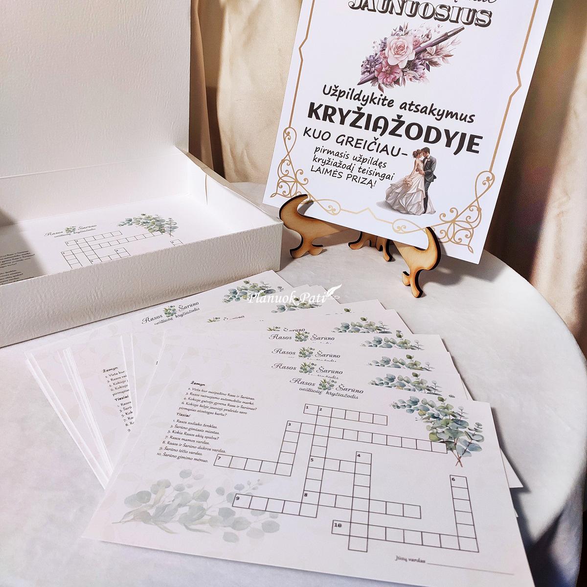 Vestuvių kryžiažodis