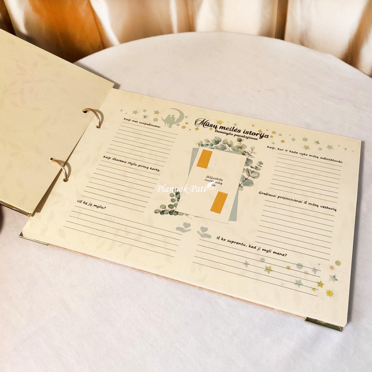 Vestuvių palinkėjimų knyga Vienu ritmu