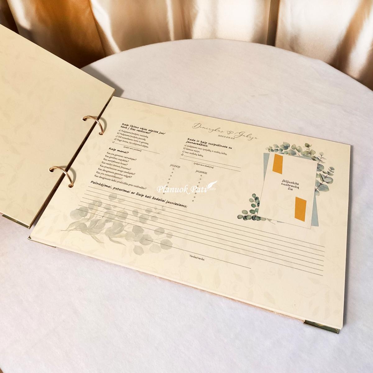 Vestuvių palinkėjimų knyga Vienu ritmu