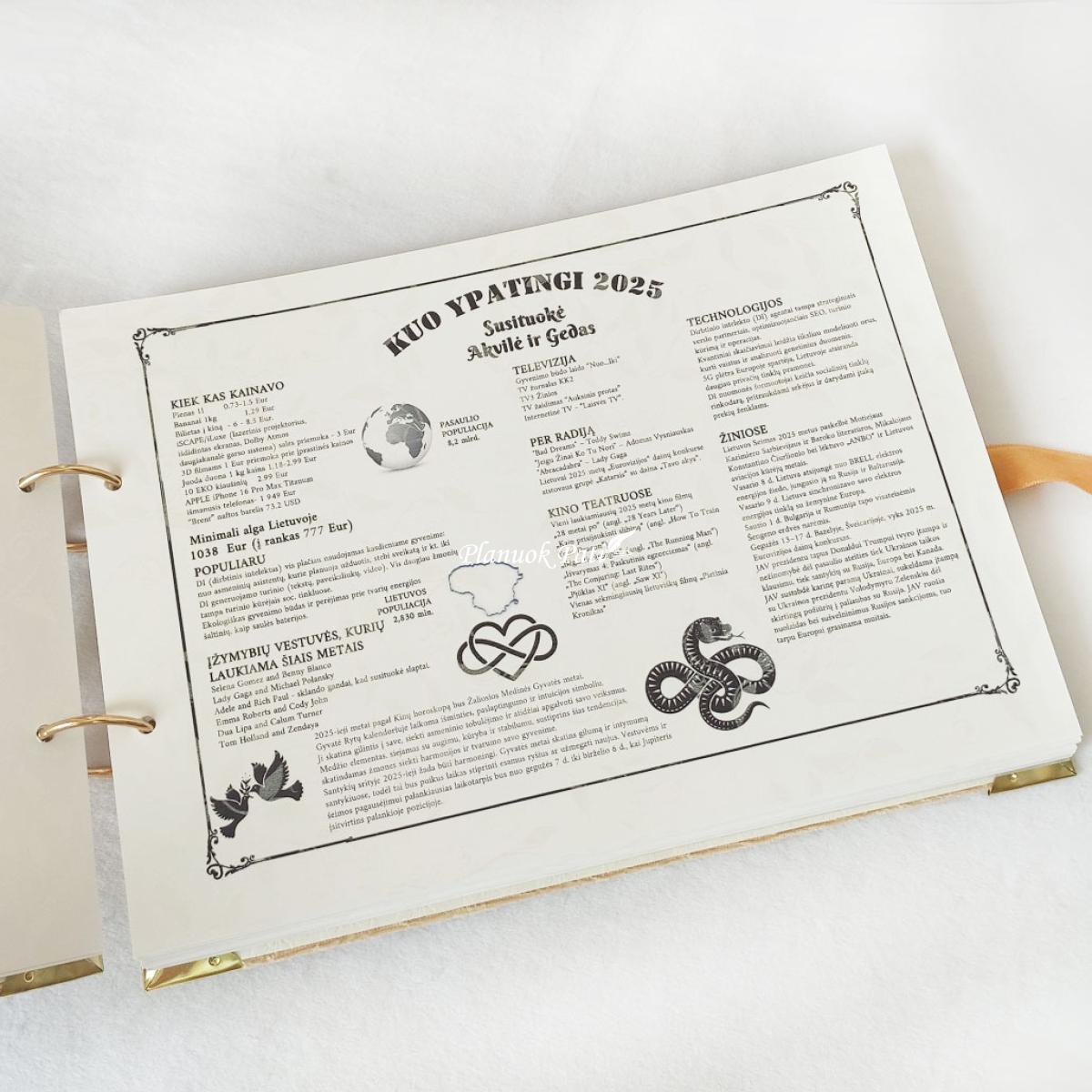 Vestuvių palinkėjimų knyga Vienu ritmu