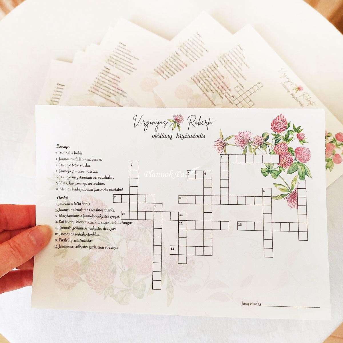 Vestuvių palinkėjimų knyga Dobilas