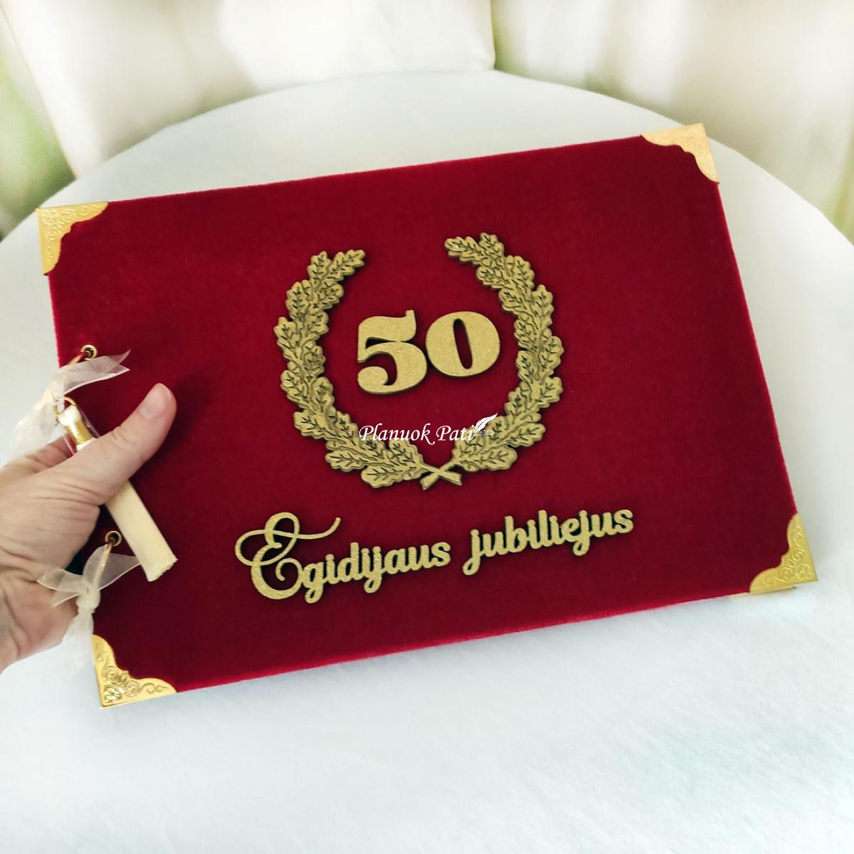 Jubiliejaus palinkėjimų albumas Ąžuolas