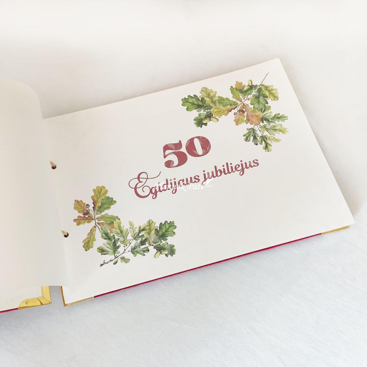 Jubiliejaus palinkėjimų albumas Ąžuolas