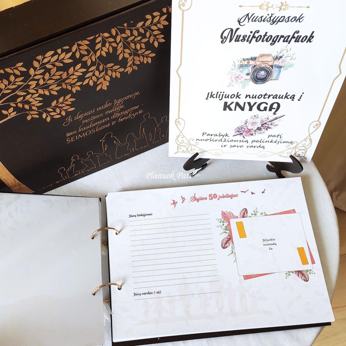 Jubiliejaus palinkėjimų knyga Šeima