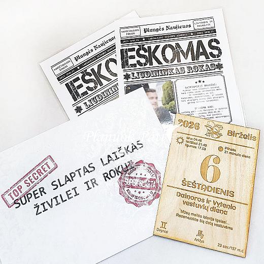 SUPER slaptas kvietimas liudininkams