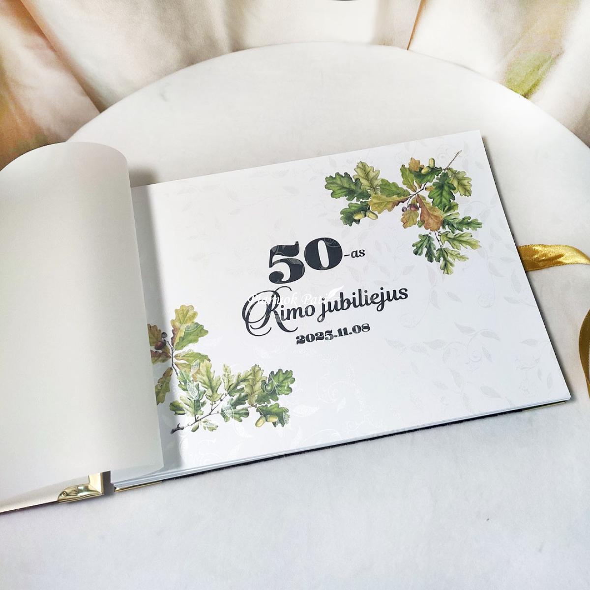 Albumas svečių palinkėjimams Ąžuolo lapai