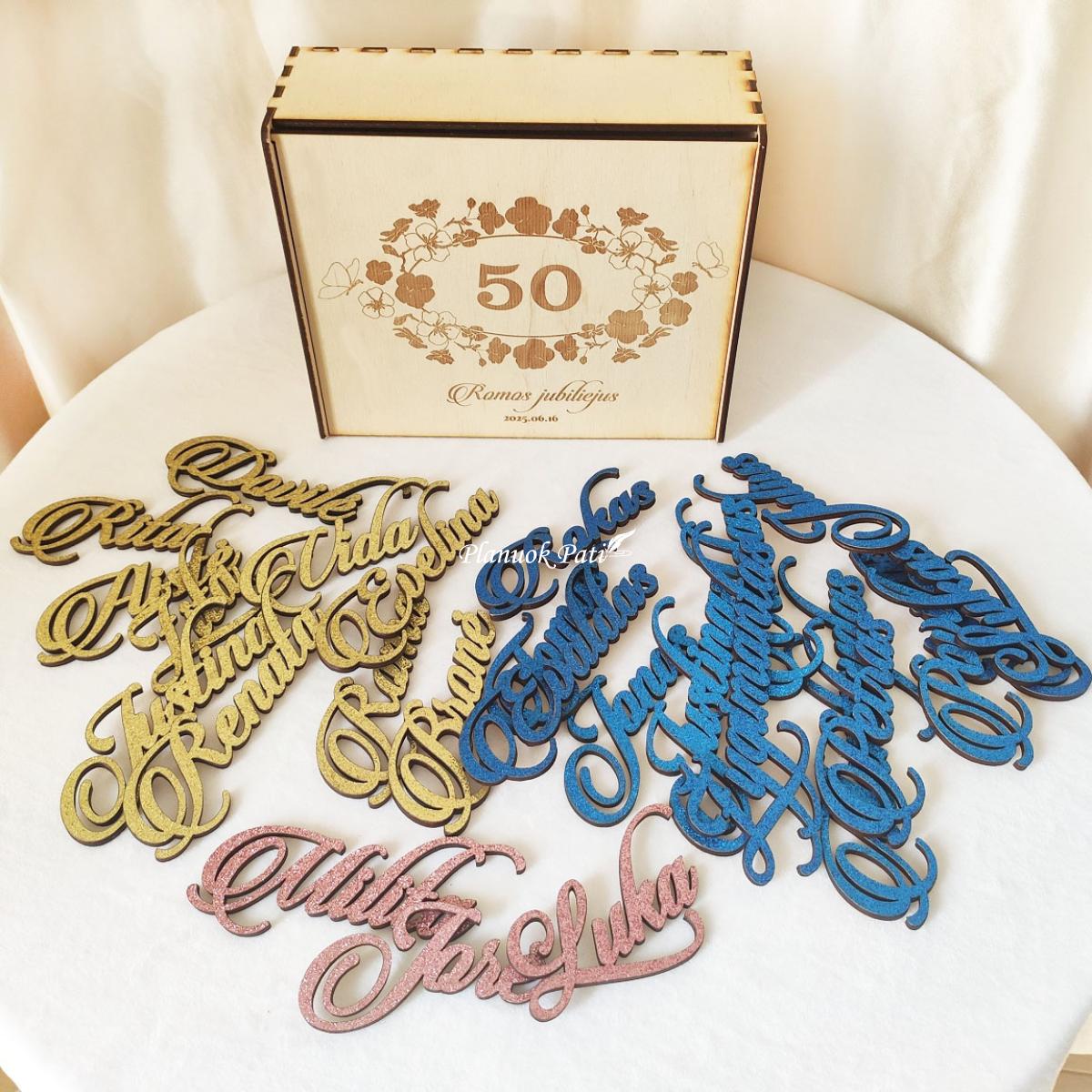 Stalo kortelė vardas magnetukas