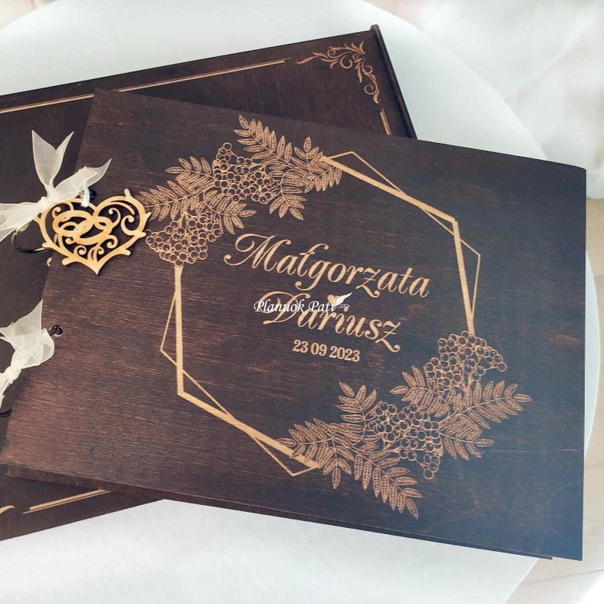 Vestuvinė palinkėjimų knyga Šermukšnio bučinys