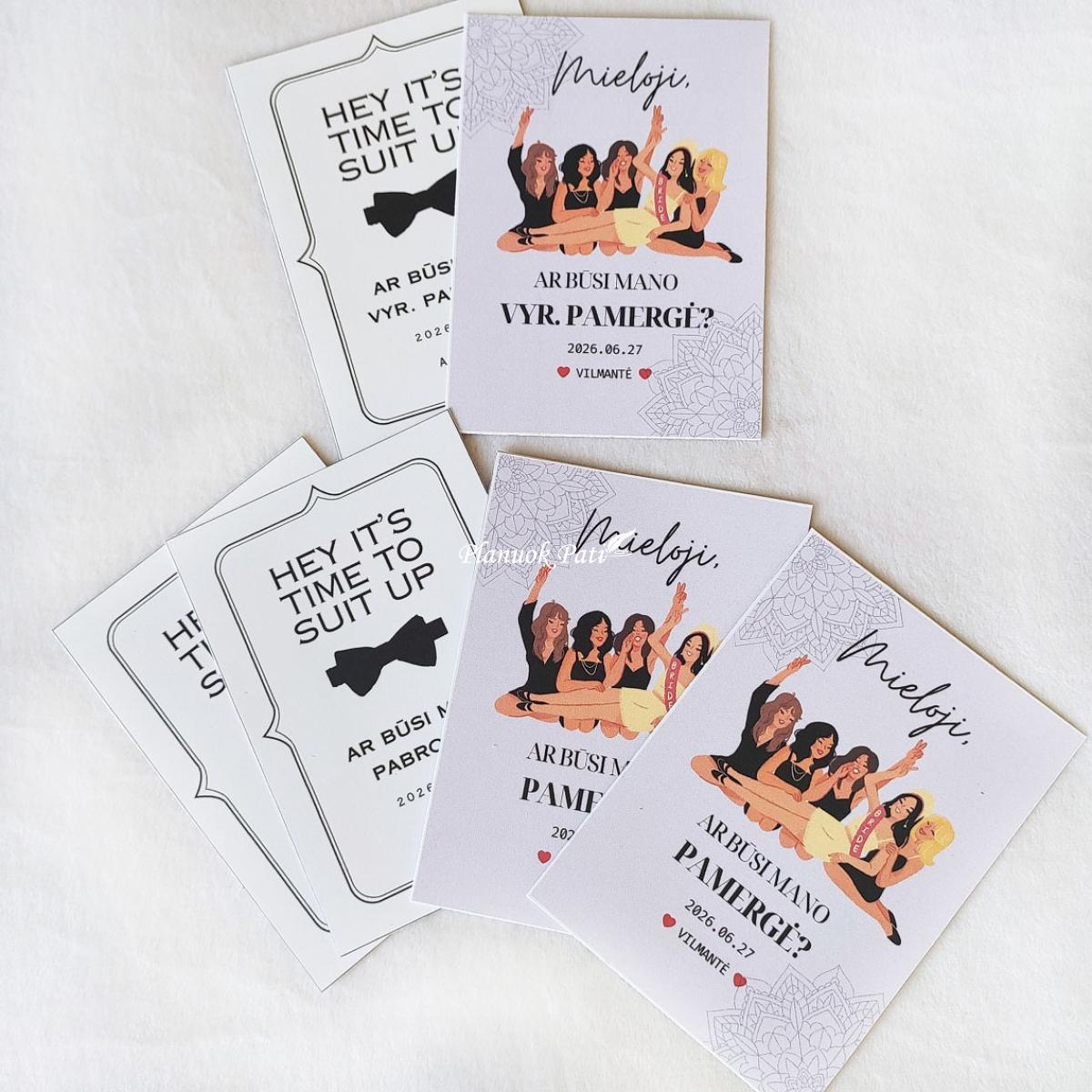 Kvietimas vyno etiketė