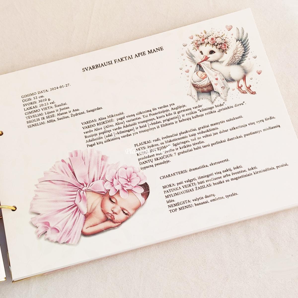 Krikštynų knyga dviem vaikučiams