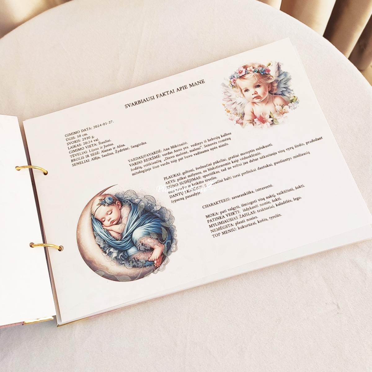 Krikštynų knyga dviem vaikučiams