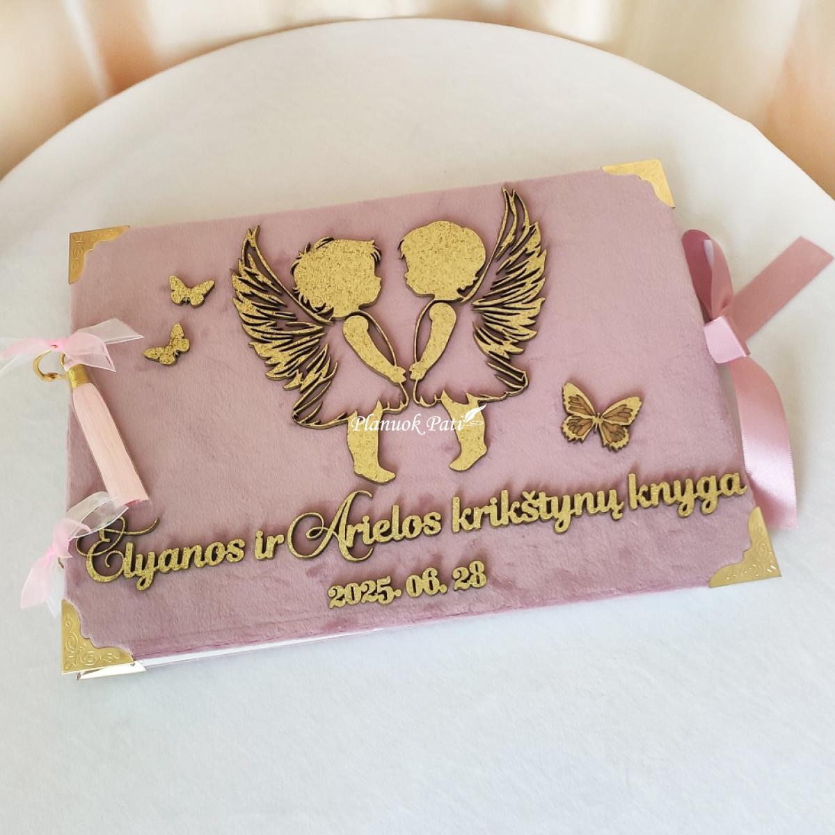 Krikštynų knyga dviem vaikučiams