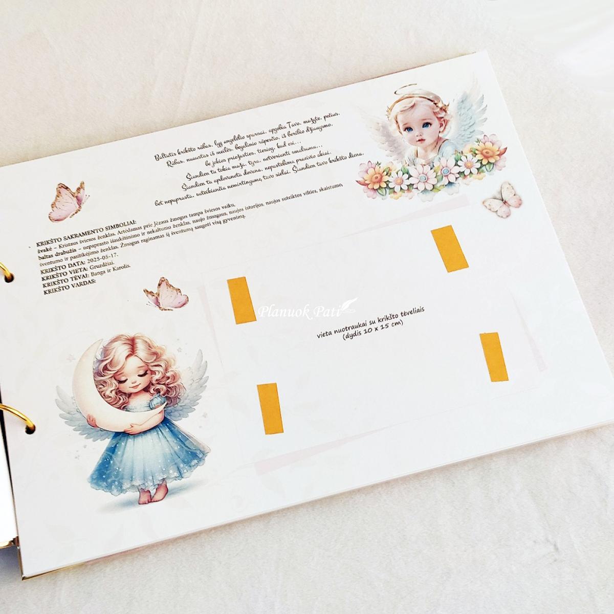 Krikštynų knyga dviem vaikučiams