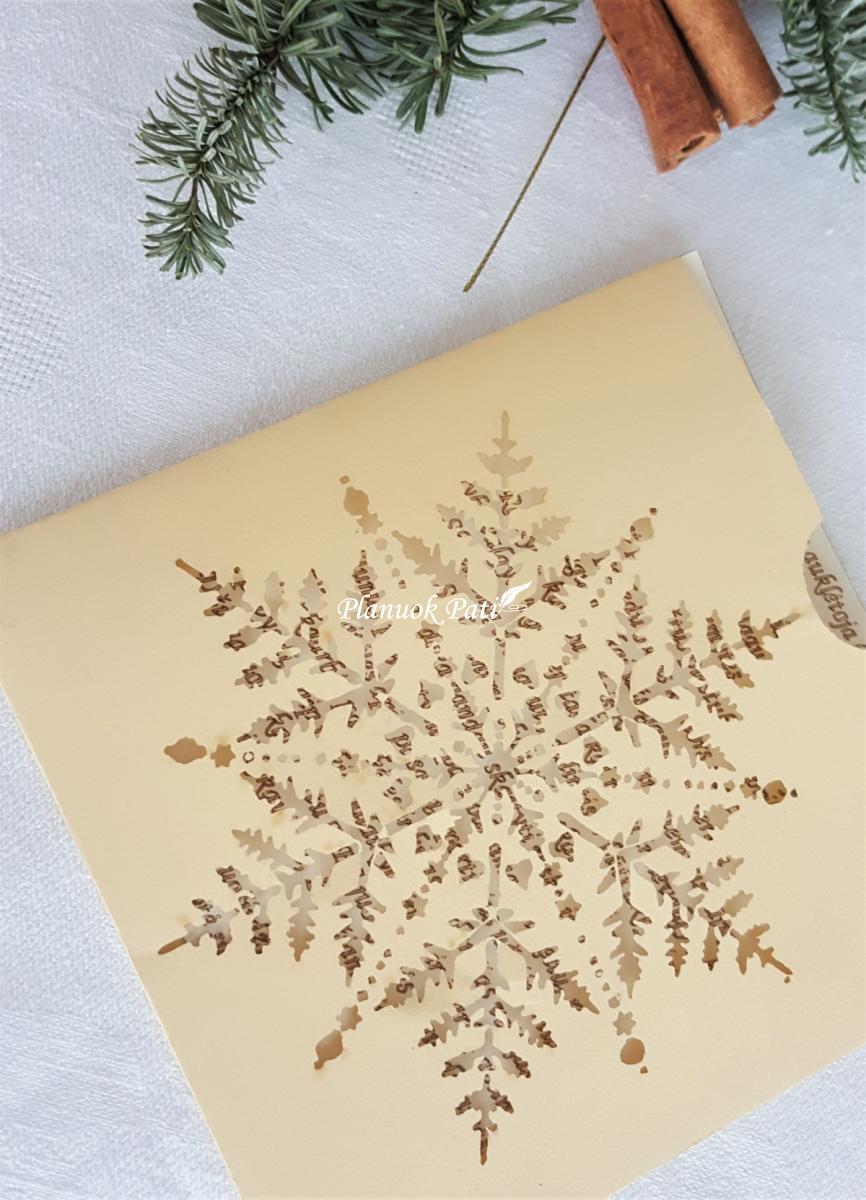 Kalėdinis atvirukas Snaigė