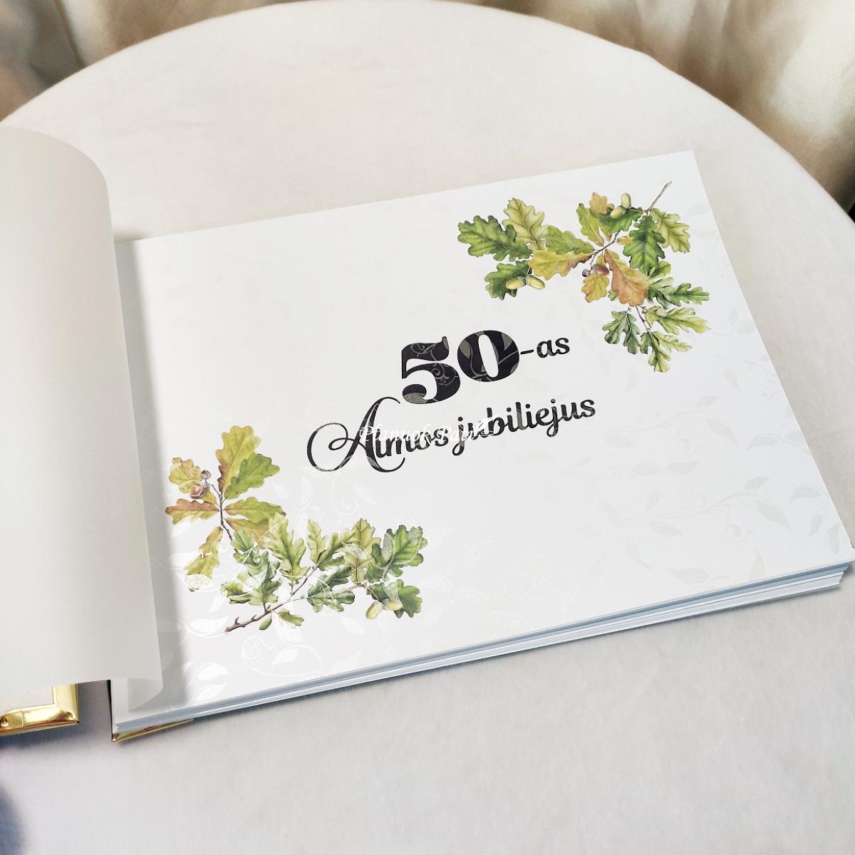 Albumas svečių palinkėjimams Ąžuolo lapai