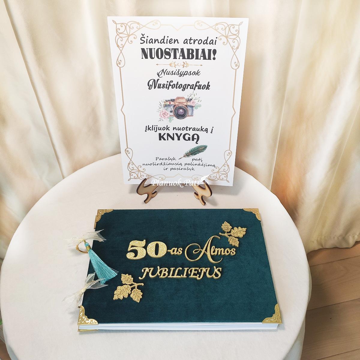 Albumas svečių palinkėjimams Ąžuolo lapai