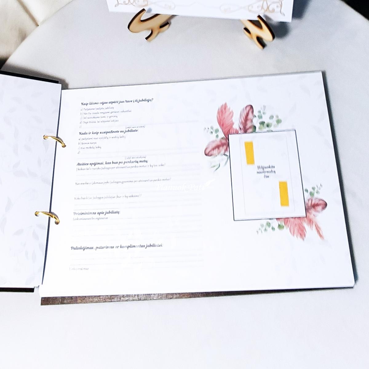 Jubiliejaus palinkėjimų knyga Šeima