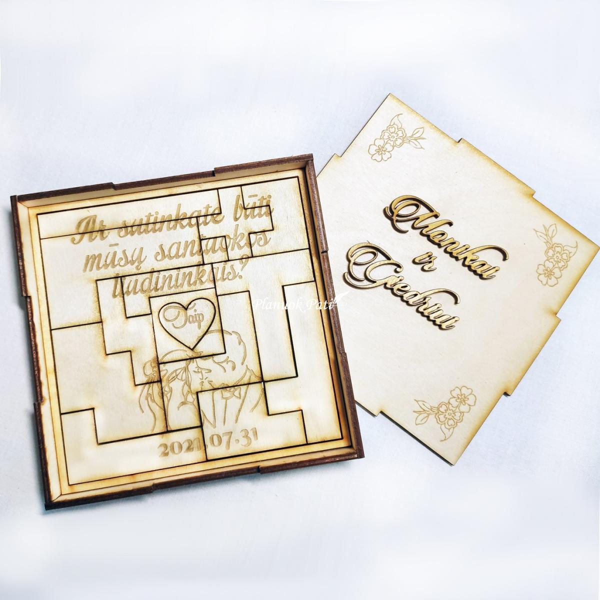 Pakvietimas liudininkams - galvosūkis