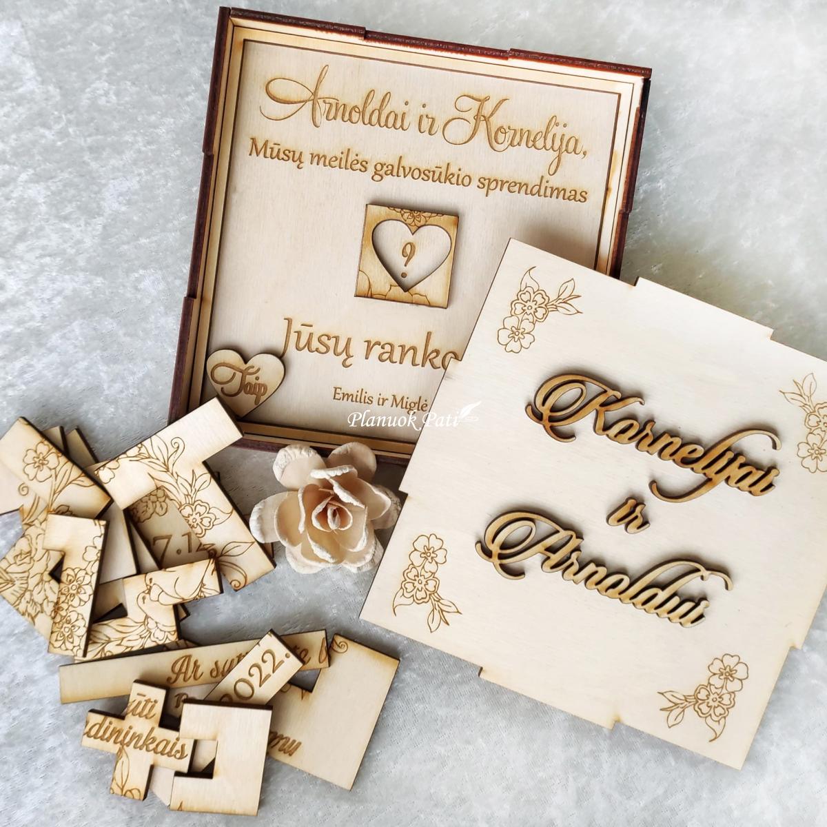 Pakvietimas liudininkams - galvosūkis