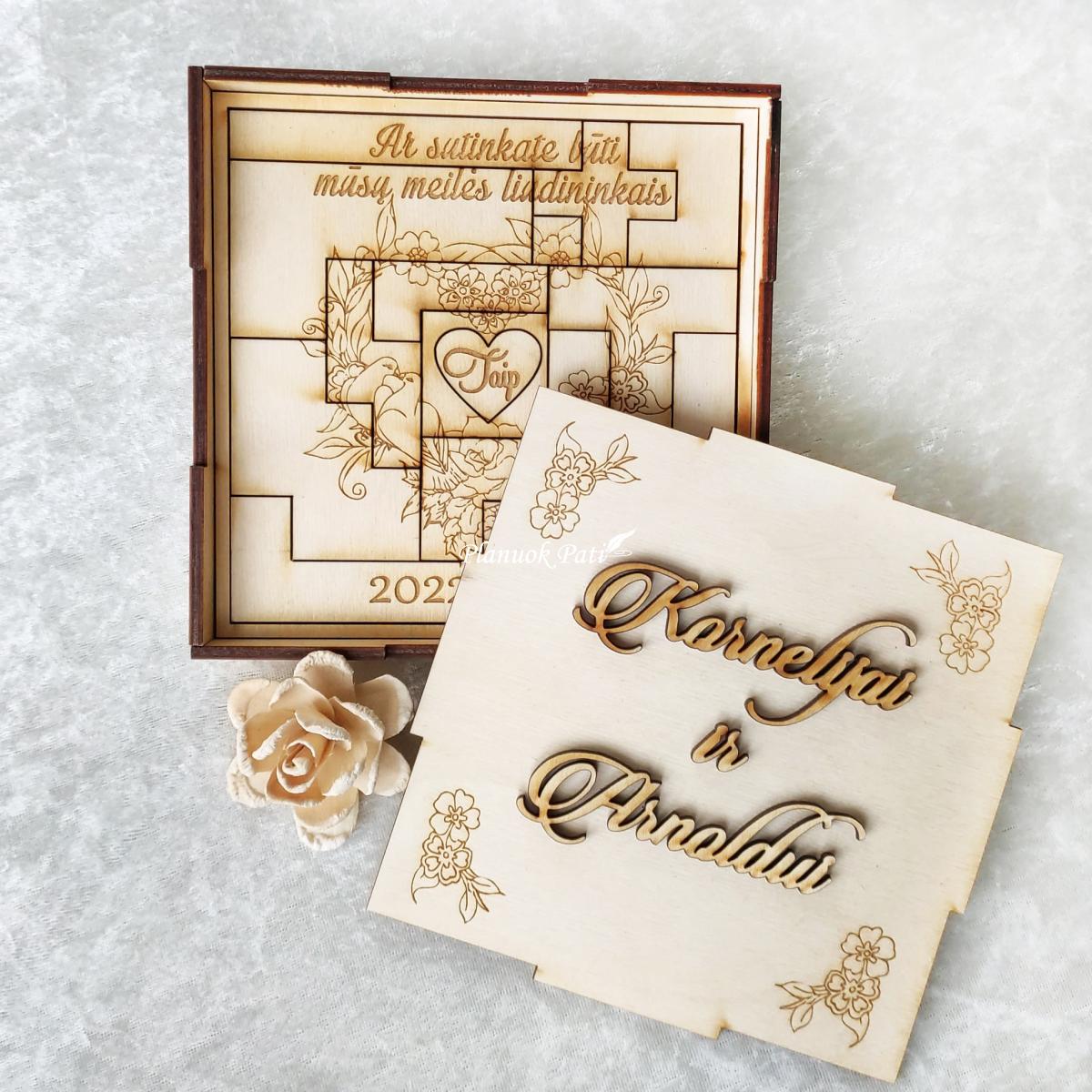 Pakvietimas liudininkams - galvosūkis