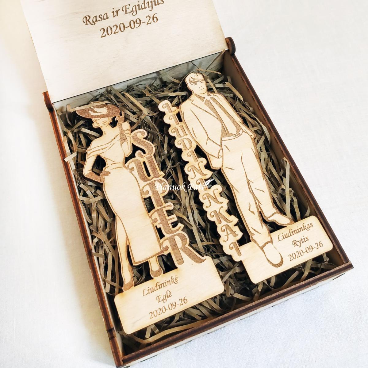 Pakvietimas arba padėka liudininkams/piršliams Dama ir Džentelmenas