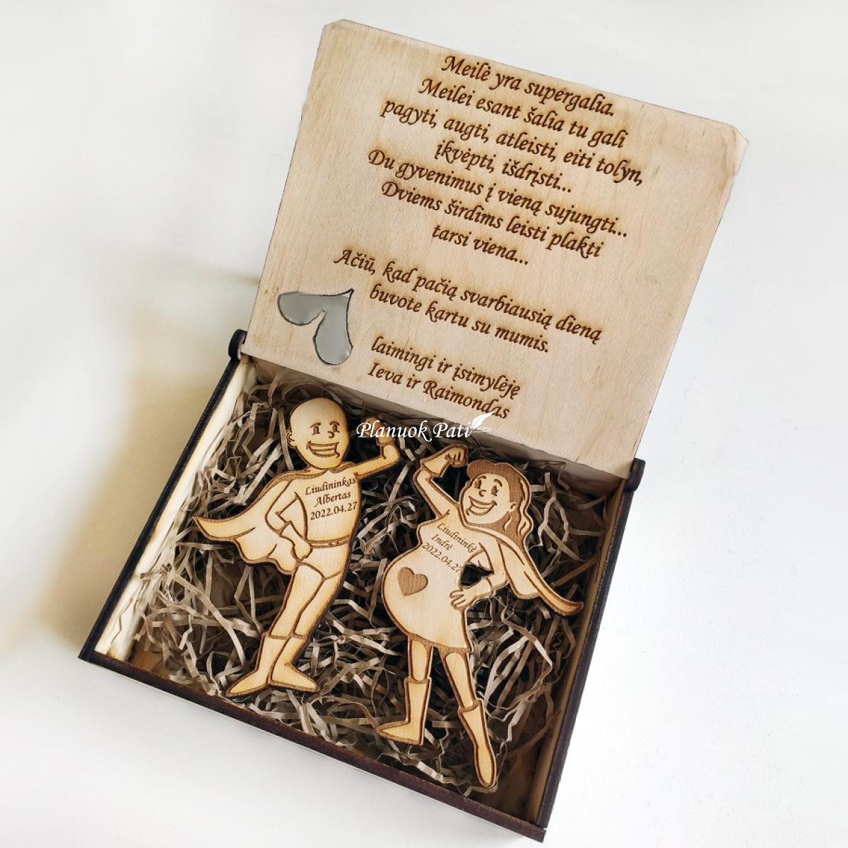 Pakvietimas arba padėka liudininkams/piršliams - superherojų magnetukai