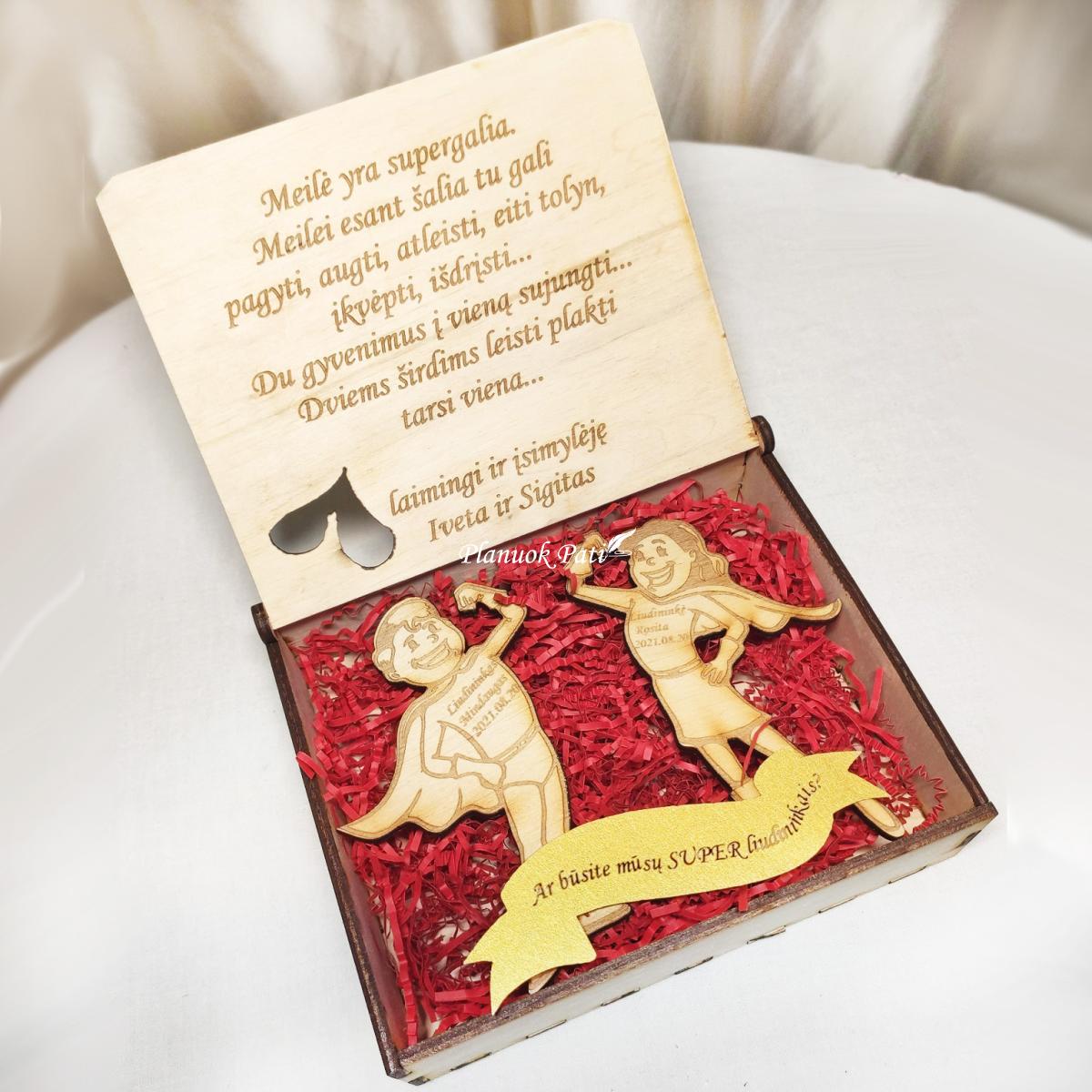 Pakvietimas arba padėka liudininkams/piršliams - superherojų magnetukai