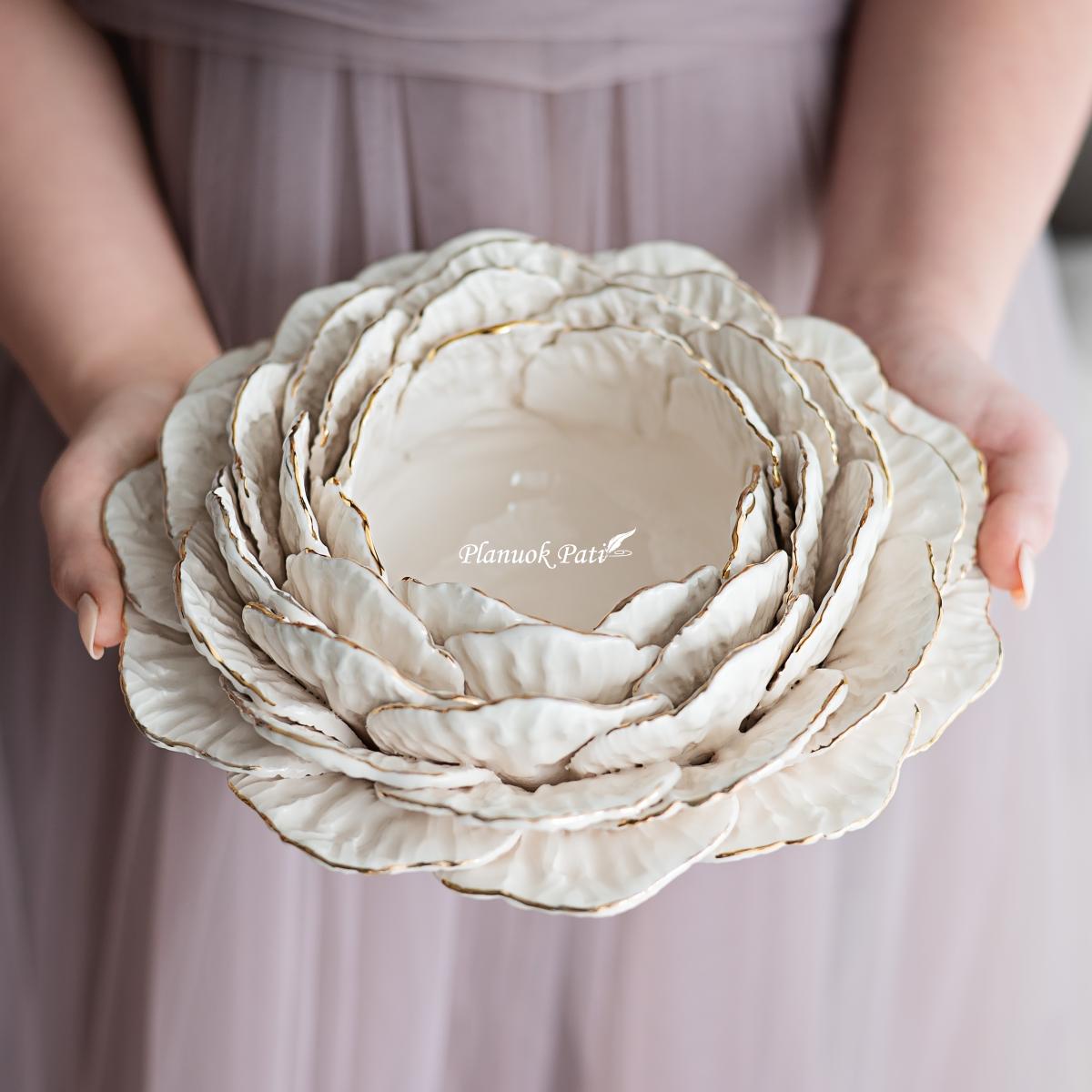 Šeimos židinys - Paauksuota gėlė (didelė)