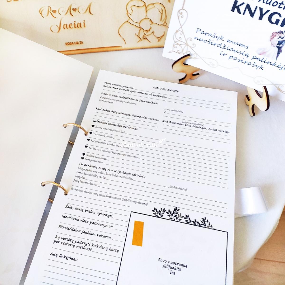 Svečių palinkėjimų albumas Mes trise