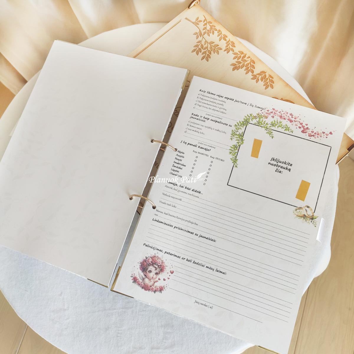 Svečių palinkėjimų albumas Mes trise