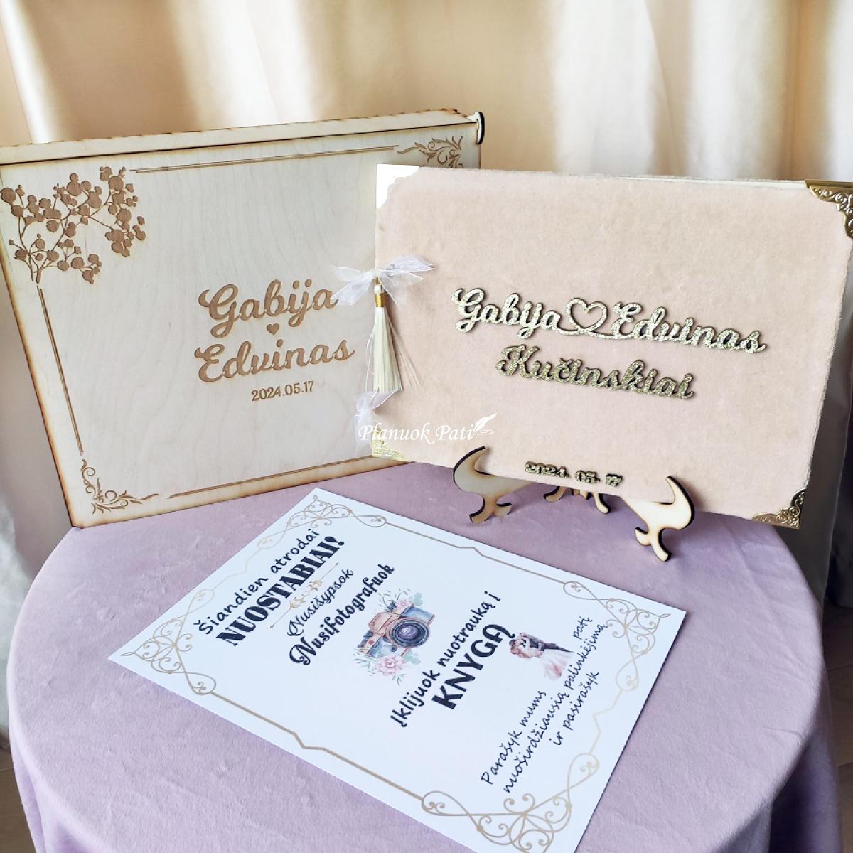 Vestuvinė palinkėjimų knyga Širdies Gija