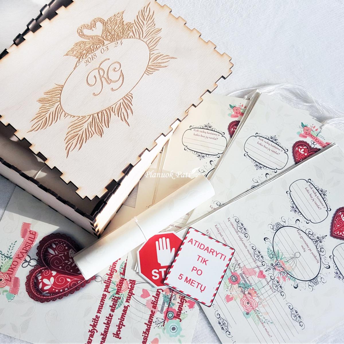 Laiko kapsulė svečių palinkėjimams