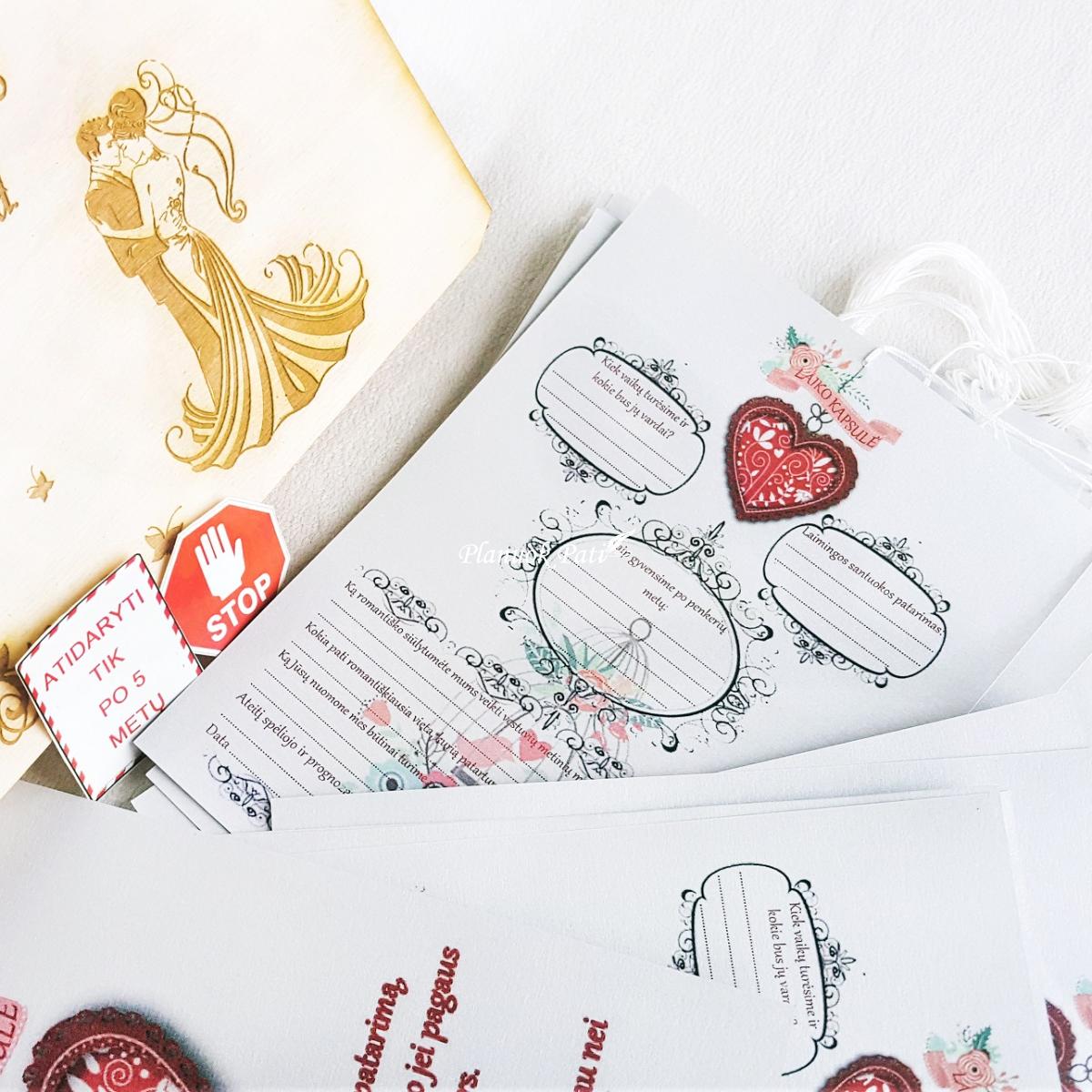 Laiko kapsulė svečių palinkėjimams