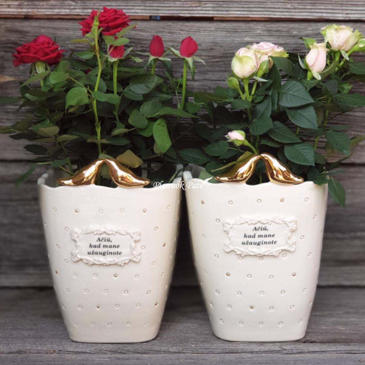 Vazonėlis su paukšteliais (aukštas)